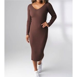 BALANCE Athletica x Vitality Sirena Ribbed Sweater Dress, Size MEDIUM
